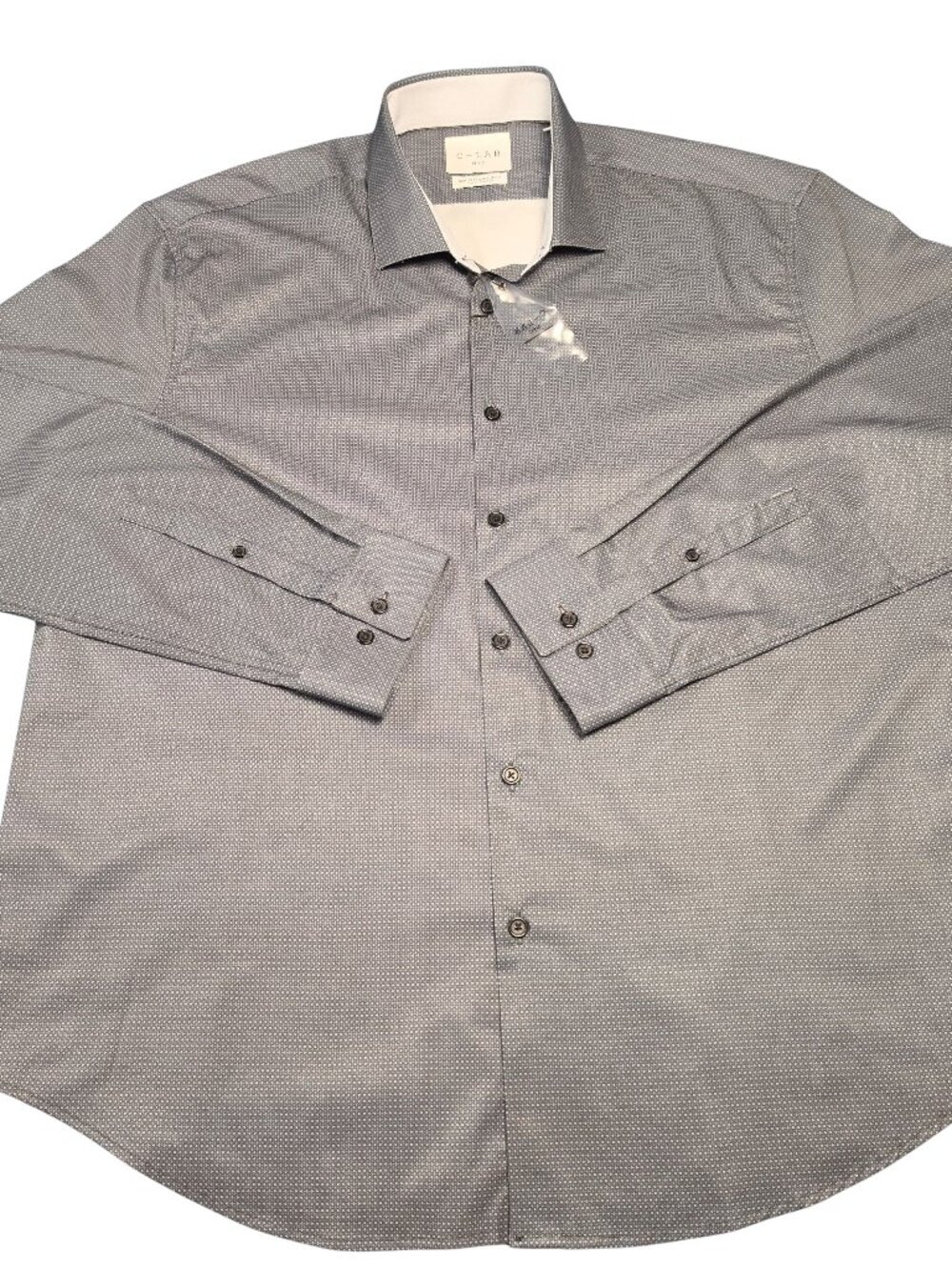 C-Lab NYC Dress Shirt 17.5 35 Gray